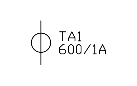 符号 Current transformer 的预览，块名 PWR_CT