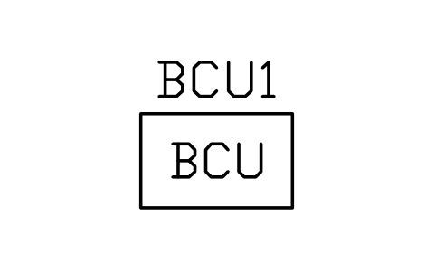 符号 Bay control unit 的预览，块名 PWR_C_BCU