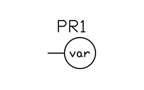 符号 Varmeter 的预览，块名 PWR_M_VAR