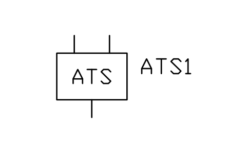 Preview of the Automatic transfer switch symbol, block PWR_ATS