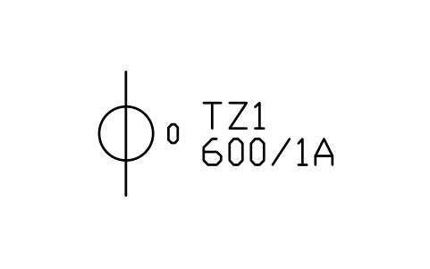 Preview of the Zero-sequence CT (core balance) symbol, block PWR_CT_ZERO