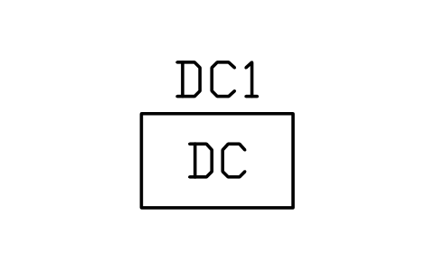 Preview of the DC supply (battery and charger) symbol, block PWR_C_DCSUPPLY