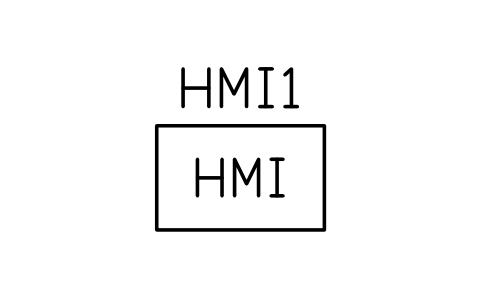 Preview of the SCADA / HMI symbol, block PWR_C_SCADA