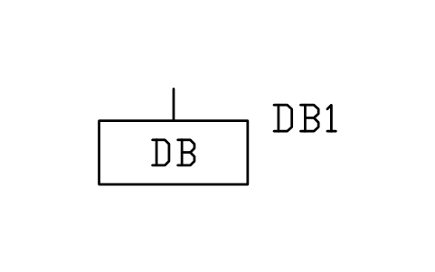 Preview of the Distribution board symbol, block PWR_LV_DB