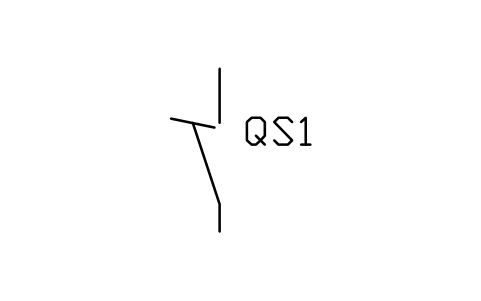 Preview of the Isolating switch symbol, block PWR_LV_ISOLATOR