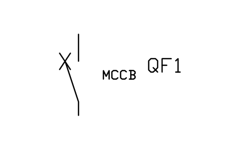 Preview of the Moulded case circuit breaker symbol, block PWR_LV_MCCB