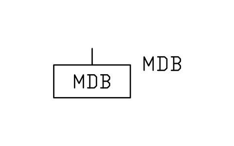 Preview of the Main distribution board symbol, block PWR_LV_MDB