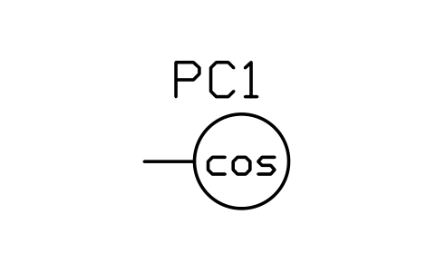 Preview of the Power factor meter symbol, block PWR_M_PF