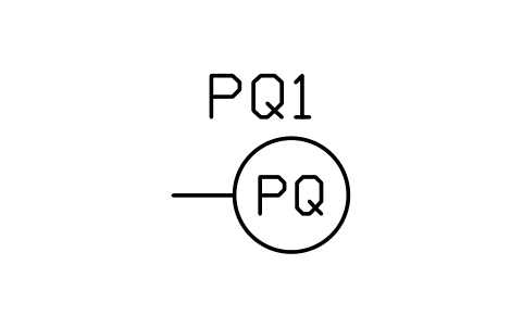 Preview of the Power quality analyser symbol, block PWR_M_PQ