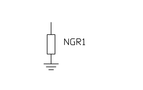 Preview of the Neutral grounding resistor symbol, block PWR_NGR