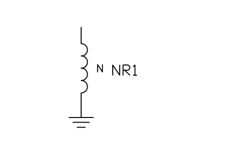 Preview of the Neutral grounding reactor symbol, block PWR_REACTOR_NEUTRAL