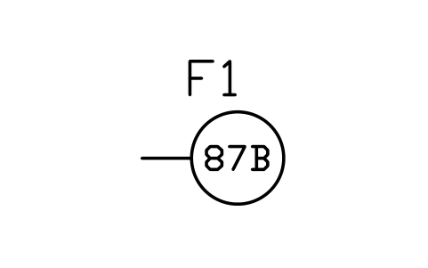 Preview of the Relay, busbar differential (87B) symbol, block PWR_R_87B