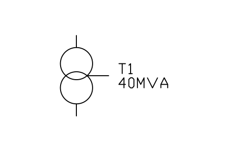 Preview of the Autotransformer symbol, block PWR_TX_AUTO