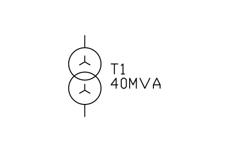 Preview of the Transformer, star-star symbol, block PWR_TX_YY