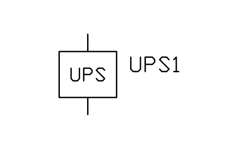 Preview of the UPS symbol, block PWR_UPS