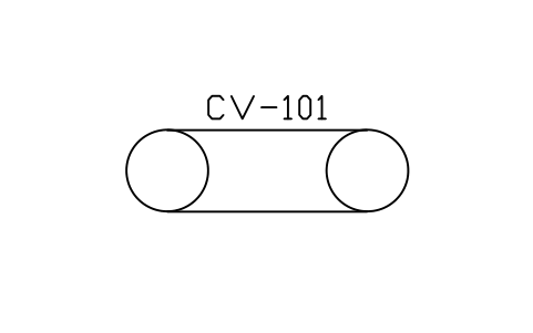 符号 Conveyor 的预览，块名 IS5_CNVR