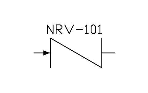 符号 Check valve 的预览，块名 IS5_CVLV