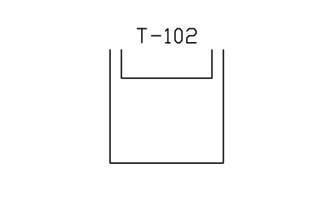 符号 Floating roof tank 的预览，块名 IS5_FTNK