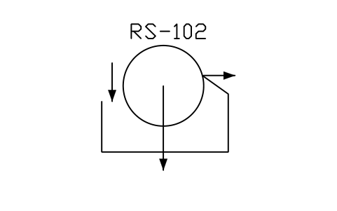符号 Rotary separator 的预览，块名 IS5_RSEP