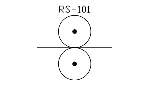 符号 Roll stand 的预览，块名 IS5_RSTD