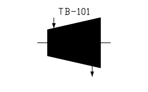 符号 Turbine, running 的预览，块名 IS5_TURB_RUN