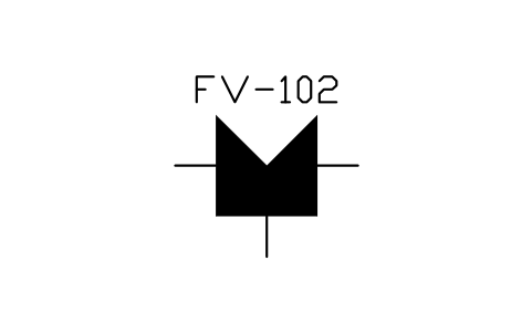 符号 3-way valve, throttling 的预览，块名 IS5_VLV3_THROTTLING