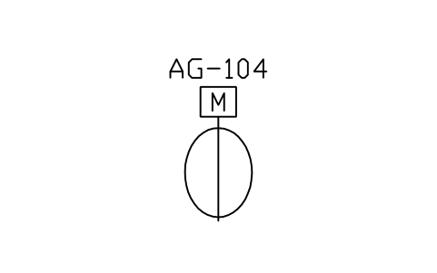 Preview of the Agitator, helical ribbon symbol, block PEQ_AG_RIBBON