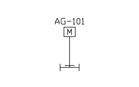 Preview of the Agitator, turbine symbol, block PEQ_AG_TURBINE