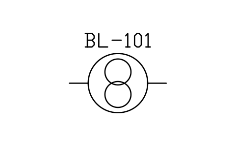 Preview of the Blower, rotary lobe symbol, block PEQ_BLOWER