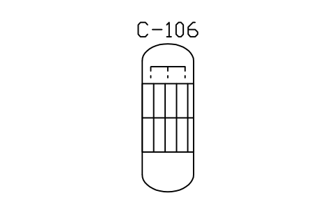 Preview of the Absorber / scrubber tower symbol, block PEQ_COL_ABSORBER