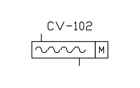 Preview of the Conveyor, screw symbol, block PEQ_CONV_SCREW