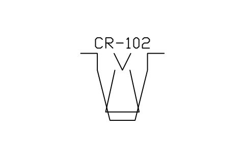 Preview of the Crusher, cone symbol, block PEQ_CRUSHER_CONE