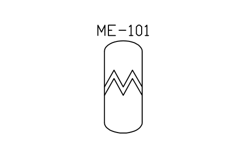 Preview of the Mist eliminator symbol, block PEQ_DEMISTER