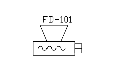 Preview of the Feeder, screw symbol, block PEQ_FEEDER_SCREW
