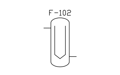 Preview of the Filter, bag housing symbol, block PEQ_FILTER_BAG