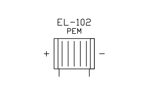 Preview of the Electrolyser, PEM stack symbol, block PEQ_GAS_ELY_PEM