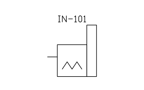 Preview of the Incinerator symbol, block PEQ_GAS_INCIN