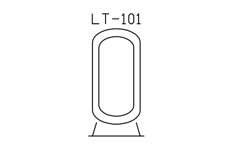 Preview of the Liquid gas storage tank symbol, block PEQ_GAS_LIQTANK
