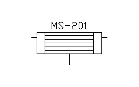 Preview of the Gas membrane separator symbol, block PEQ_GAS_MEMBRANE