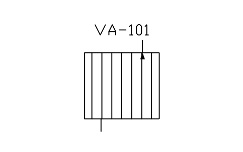 Preview of the Ambient vaporizer symbol, block PEQ_GAS_VAPORIZER
