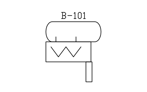Preview of the Steam boiler symbol, block PEQ_HX_BOILER