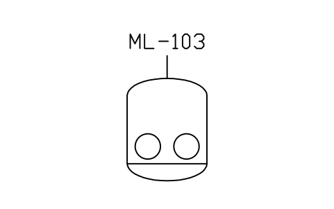Preview of the Roller mill, vertical symbol, block PEQ_MILL_ROLLER