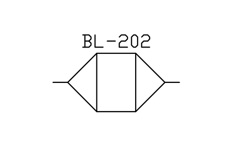 Preview of the Blender, double cone symbol, block PEQ_PH_DBLCONE