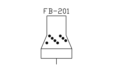Preview of the Fluid bed dryer symbol, block PEQ_PH_FBD