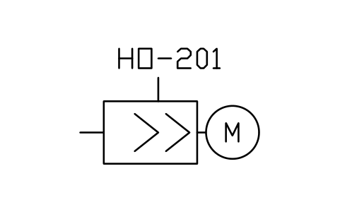 Preview of the Homogenizer symbol, block PEQ_PH_HOMOG