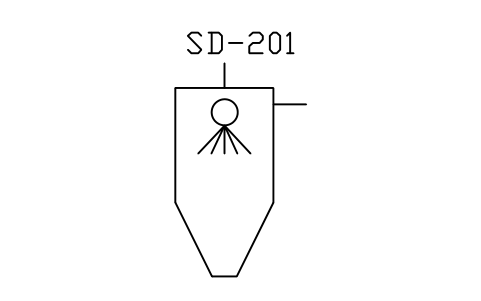 Preview of the Spray dryer symbol, block PEQ_PH_SPRAYDRY