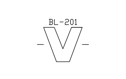 Preview of the Blender, V-shaped symbol, block PEQ_PH_VBLEND