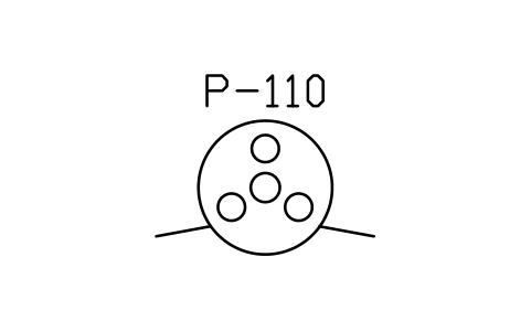 Preview of the Pump, peristaltic symbol, block PEQ_PUMP_PERIST