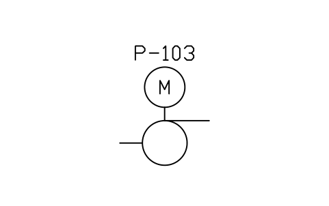 Preview of the Pump, vertical, with motor symbol, block PEQ_PUMP_VERT