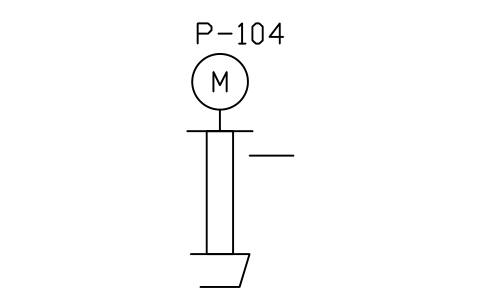 Preview of the Pump, vertical turbine symbol, block PEQ_PUMP_VTURB